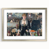 Impressionist Wall Art - A Bar at the Folies-Bergère by Manet Print