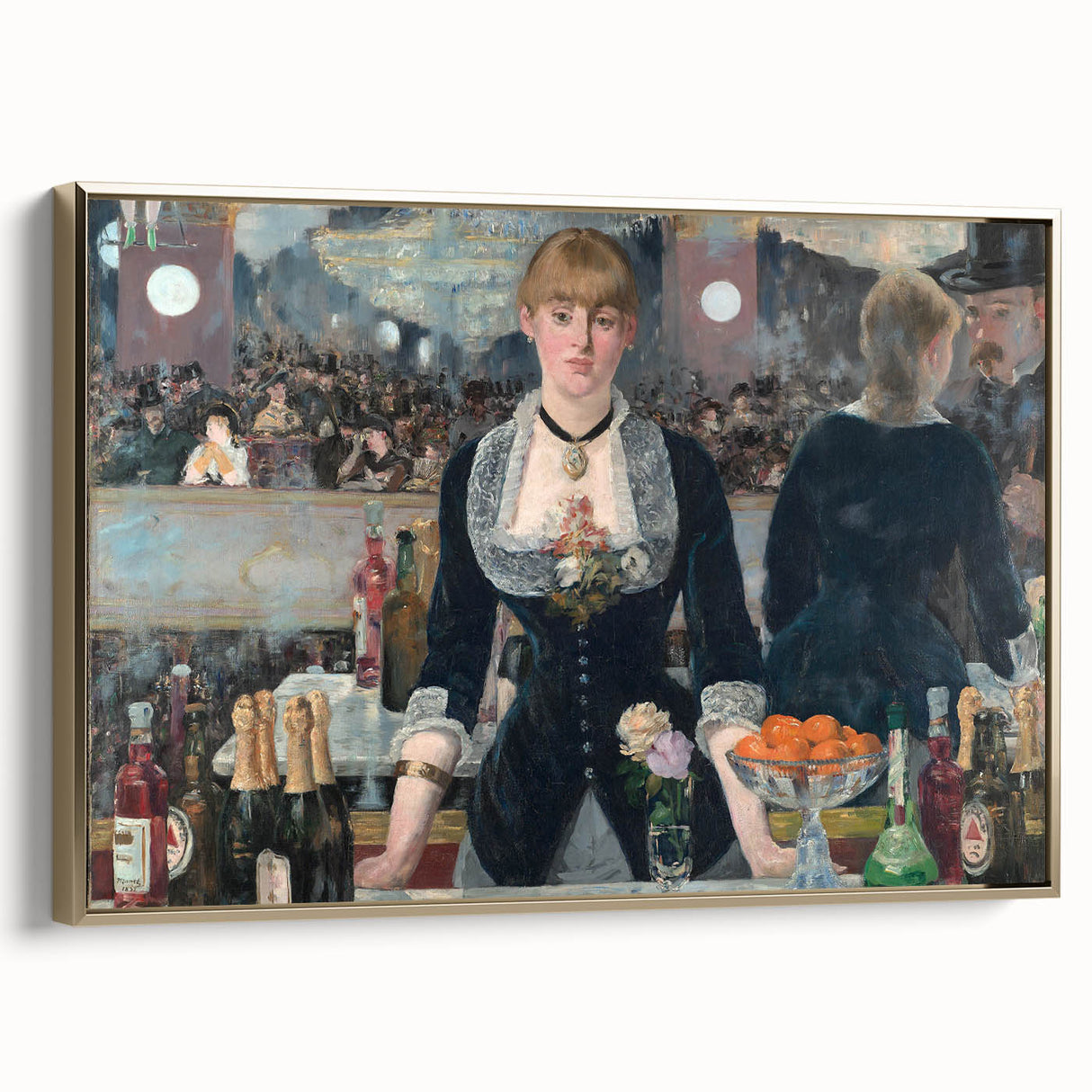 Impressionist Wall Art - A Bar at the Folies-Bergère by Manet Print