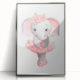 Dancing Ballerina Elephant Print - Children's Wall Decor