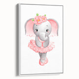 Dancing Ballerina Elephant Print - Children's Wall Decor
