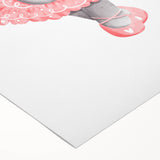 Dancing Ballerina Elephant Print - Children's Wall Decor