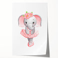 Dancing Ballerina Elephant Print - Children's Wall Decor