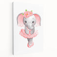 Dancing Ballerina Elephant Print - Children's Wall Decor