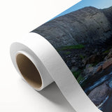 Stunning rolled canvas print showcasing a vibrant landscape of canyons with rich colors and intricate details, perfect for enhancing any room's decor.