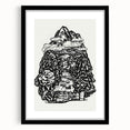 Modern Wall Art - Black & White Mountain Landscape - Contemporary Print