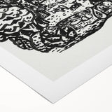 Modern Wall Art - Black & White Mountain Landscape - Contemporary Print