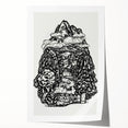 Modern Wall Art - Black & White Mountain Landscape - Contemporary Print