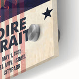 Dire Straits 1985 Concert Poster - Vintage Music Wall Art