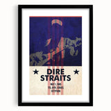 Dire Straits 1985 Concert Poster - Vintage Music Wall Art