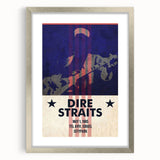 Dire Straits 1985 Concert Poster - Vintage Music Wall Art