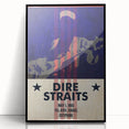 Dire Straits 1985 Concert Poster - Vintage Music Wall Art