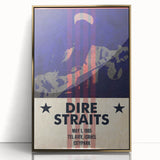 Dire Straits 1985 Concert Poster - Vintage Music Wall Art