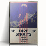 Dire Straits 1985 Concert Poster - Vintage Music Wall Art