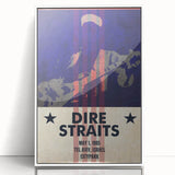 Dire Straits 1985 Concert Poster - Vintage Music Wall Art