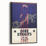 Dire Straits 1985 Concert Poster - Vintage Music Wall Art