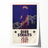 Dire Straits 1985 Concert Poster - Vintage Music Wall Art
