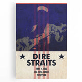 Dire Straits 1985 Concert Poster - Vintage Music Wall Art