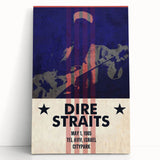 Dire Straits 1985 Concert Poster - Vintage Music Wall Art