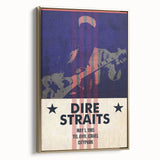 Dire Straits 1985 Concert Poster - Vintage Music Wall Art