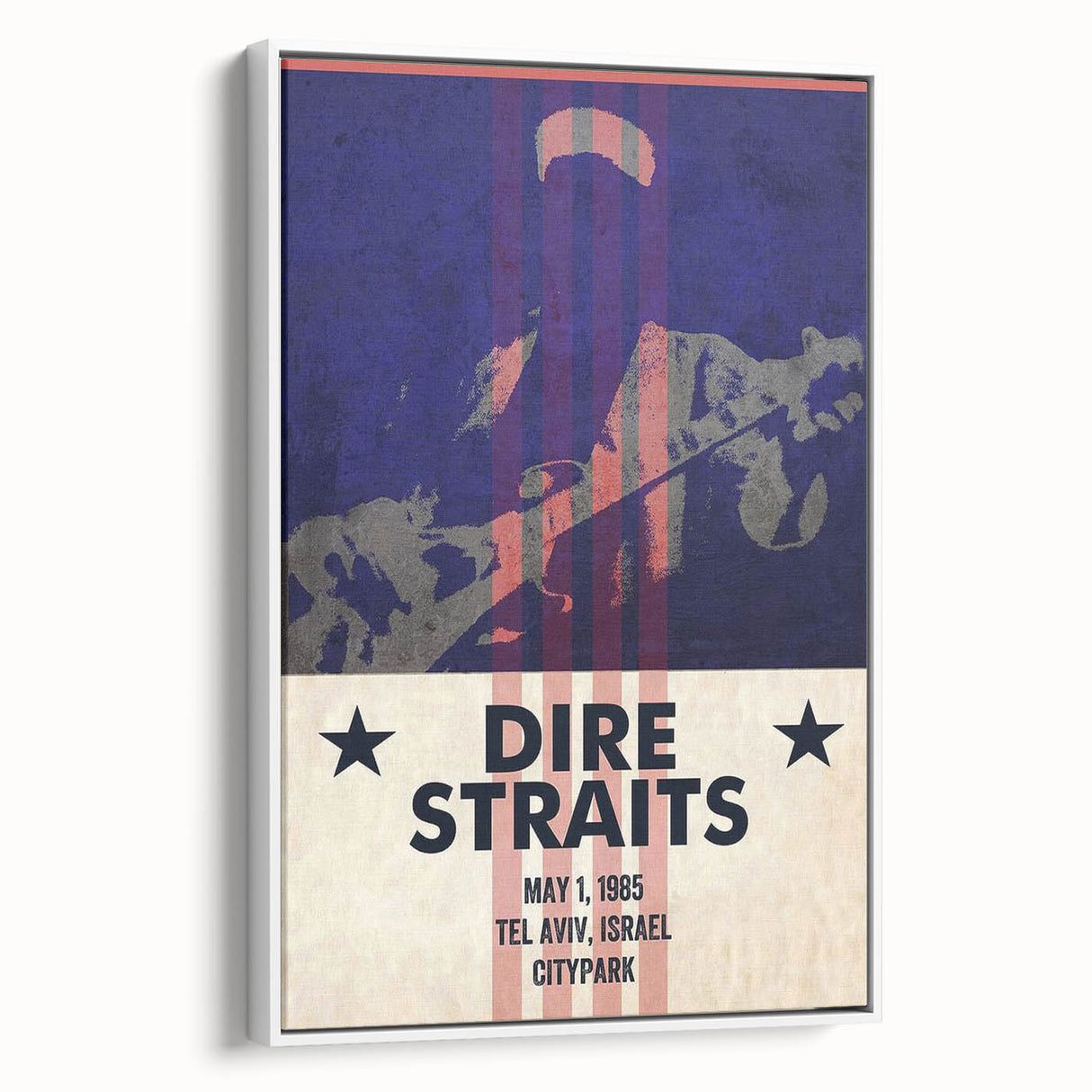 Dire Straits 1985 Concert Poster - Vintage Music Wall Art