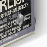 Retro Train Travel Poster - Vintage Berlin Connection Wall Art