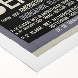 Retro Train Travel Poster - Vintage Berlin Connection Wall Art