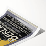 Retro Train Travel Poster - Vintage Berlin Connection Wall Art