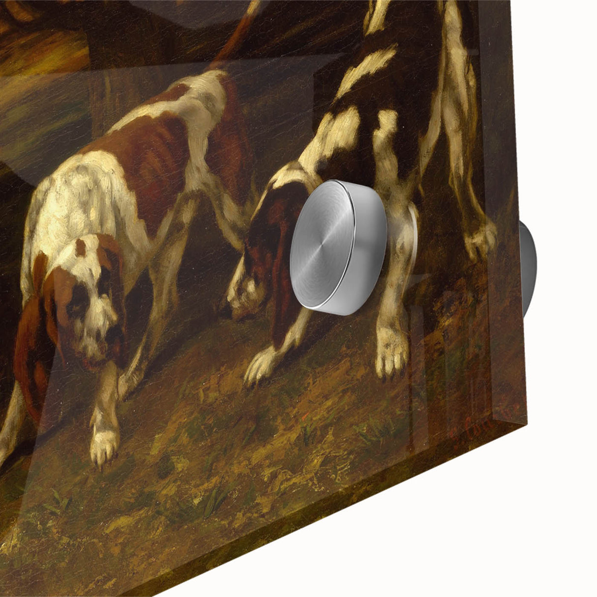 Hunting Dogs Realism Art Print - Gustave Courbet Classical Canvas Decor