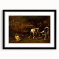 Hunting Dogs Realism Art Print - Gustave Courbet Classical Canvas Decor