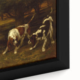 Hunting Dogs Realism Art Print - Gustave Courbet Classical Canvas Decor