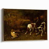 Hunting Dogs Realism Art Print - Gustave Courbet Classical Canvas Decor
