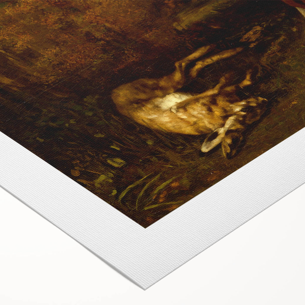 Hunting Dogs Realism Art Print - Gustave Courbet Classical Canvas Decor