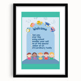Classroom Educational Posters - Welcome to School Print