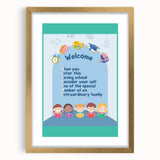 Classroom Educational Posters - Welcome to School Print