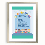 Classroom Educational Posters - Welcome to School Print