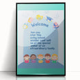Classroom Educational Posters - Welcome to School Print