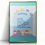 Classroom Educational Posters - Welcome to School Print