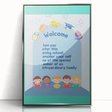Classroom Educational Posters - Welcome to School Print