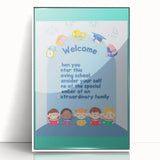 Classroom Educational Posters - Welcome to School Print