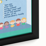 Classroom Educational Posters - Welcome to School Print