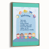 Classroom Educational Posters - Welcome to School Print