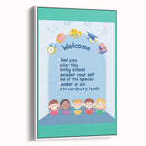 Classroom Educational Posters - Welcome to School Print
