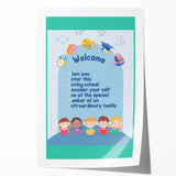 Classroom Educational Posters - Welcome to School Print