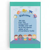 Classroom Educational Posters - Welcome to School Print