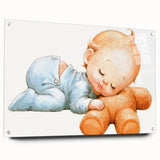 Sleeping Baby Nursery Wall Art - Kids Room Prints & Baby Decor