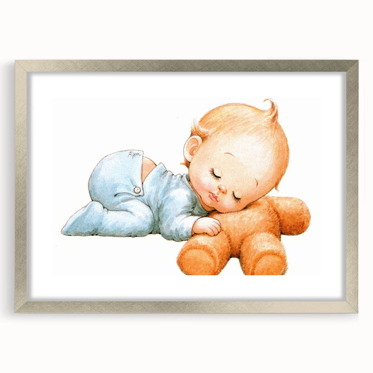 Sleeping Baby Nursery Wall Art - Kids Room Prints & Baby Decor