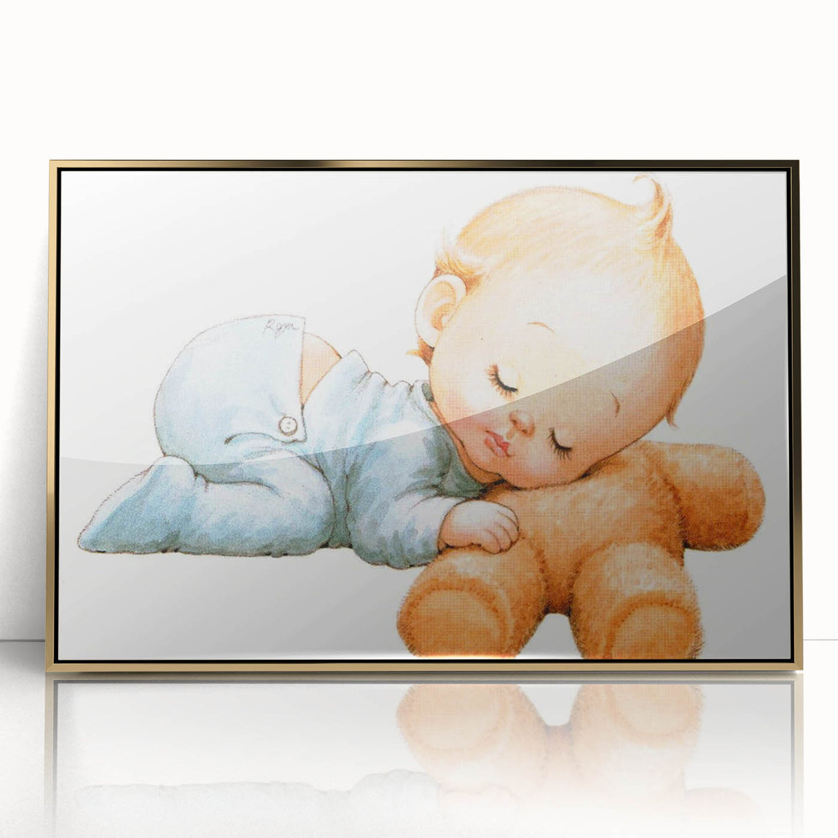 Sleeping Baby Nursery Wall Art - Kids Room Prints & Baby Decor