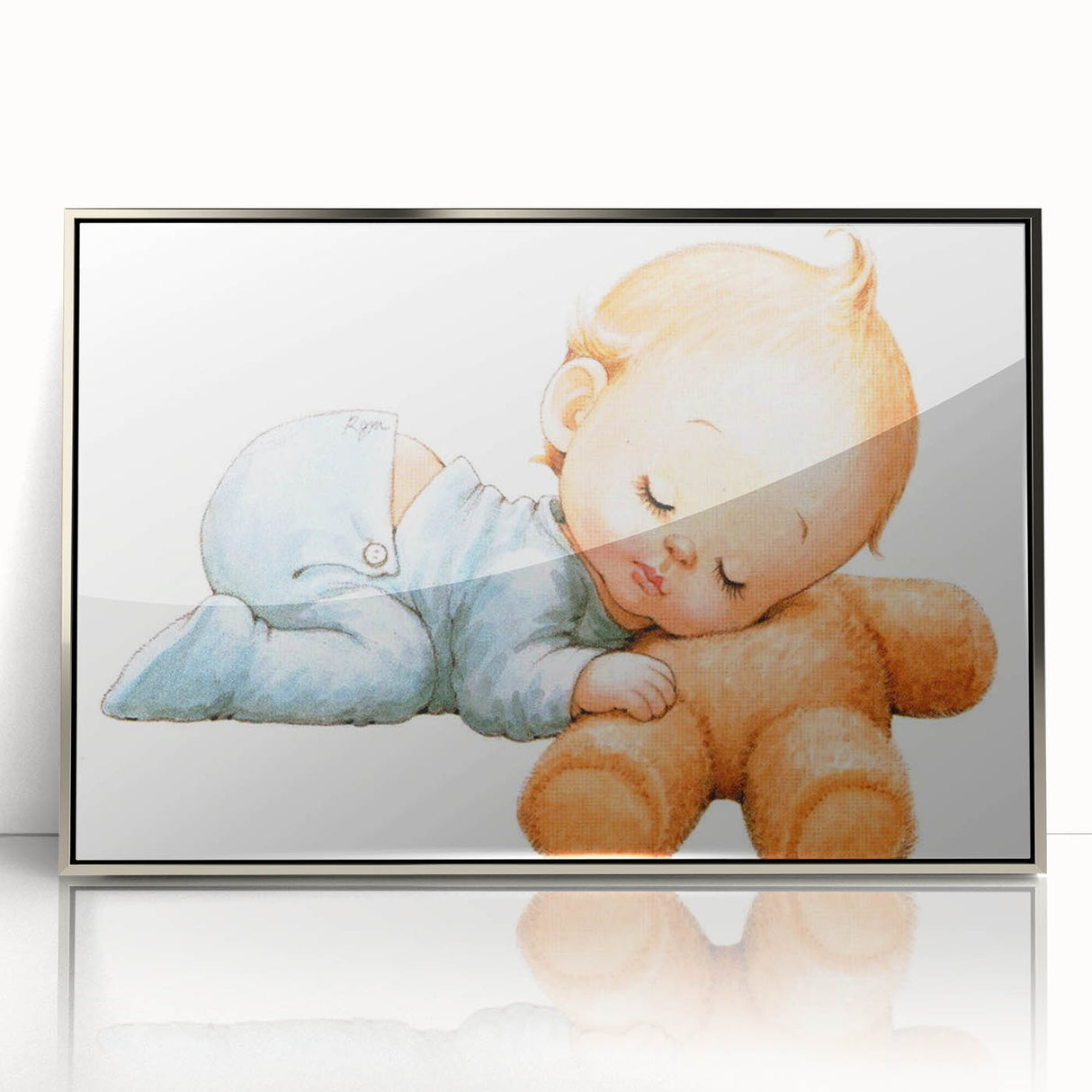 Sleeping Baby Nursery Wall Art - Kids Room Prints & Baby Decor