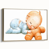 Sleeping Baby Nursery Wall Art - Kids Room Prints & Baby Decor