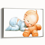 Sleeping Baby Nursery Wall Art - Kids Room Prints & Baby Decor